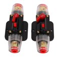 thumbnail image 3 of Dc Circuit Breaker, 12-24V Circuit Breaker Dc Breaker with Manual Reset Fuse Holder for Car Boat Audio System, 3 of 7