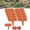 Red, variant on Imitation Stone Garden Fence, Plastic Garden Retaining Edging Fence, Interlocking Landscape Edging, for Flower Bed Path Lawn