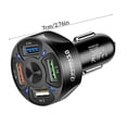 thumbnail image 2 of Dalazy QC3.0 USB Car Charger Phone Quick Charging Adapter Extension Splitter RV Truck Gadgets Electronics Tablets Accessories Black, 2 of 9