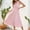Pink, variant on Zorckvet Womens Dresses Sleeveless Crewneck Sundresses Pleated A Line Casual Flowy Dress for Women Fashion