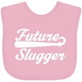 thumbnail image 3 of Inktastic Baseball Future Slugger Boys or Girls Baby Bib, 3 of 4