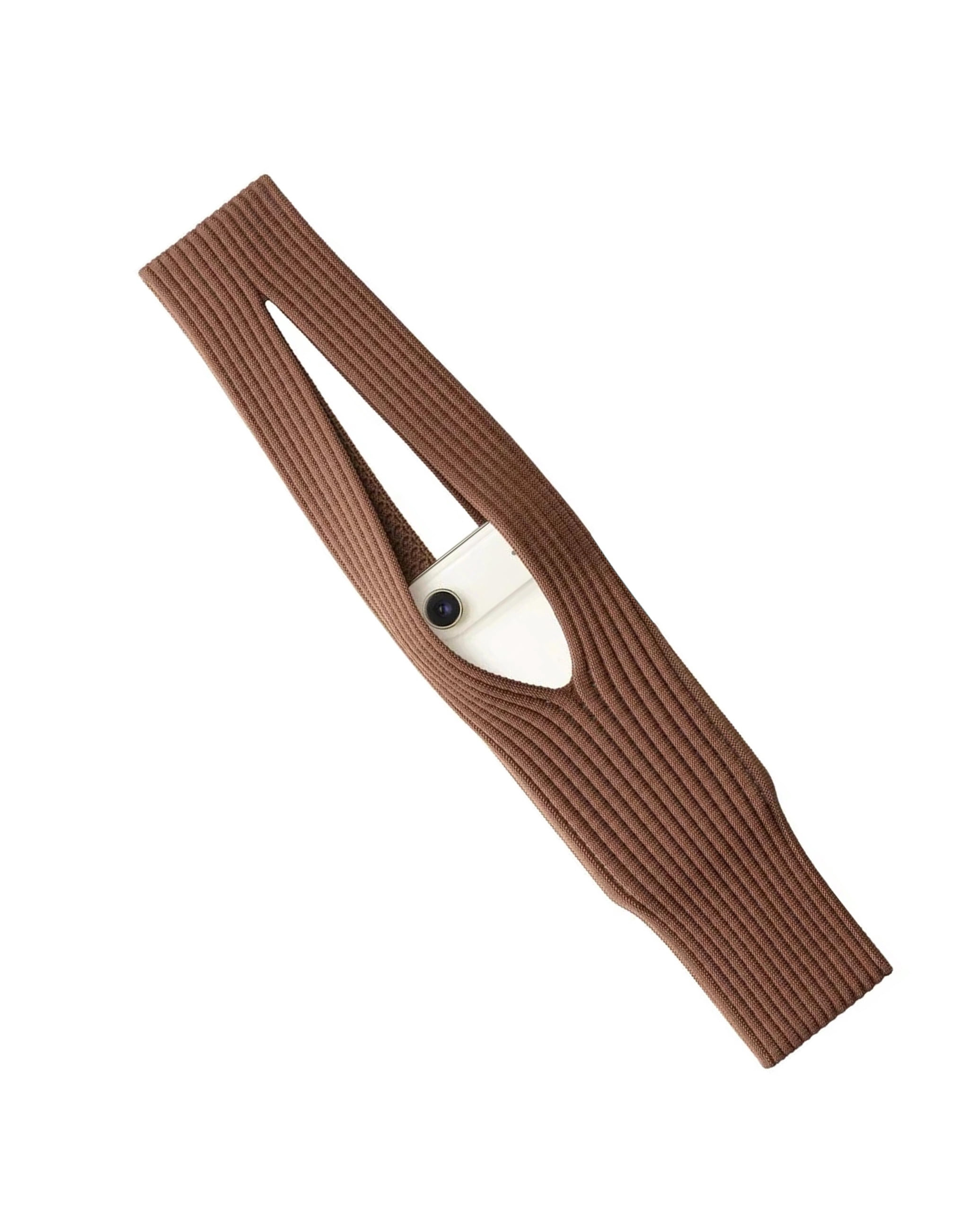 Long SmoothKnit Carry Sleeve for Phones - Cinnamon
