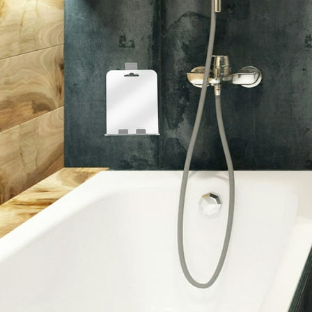 Masteelf Anti Fog Shaving Mirror with Shelf 1 Piece Fogless Bathroom Mirror with Wall Mount Hook for Shower and Makeup Accessories