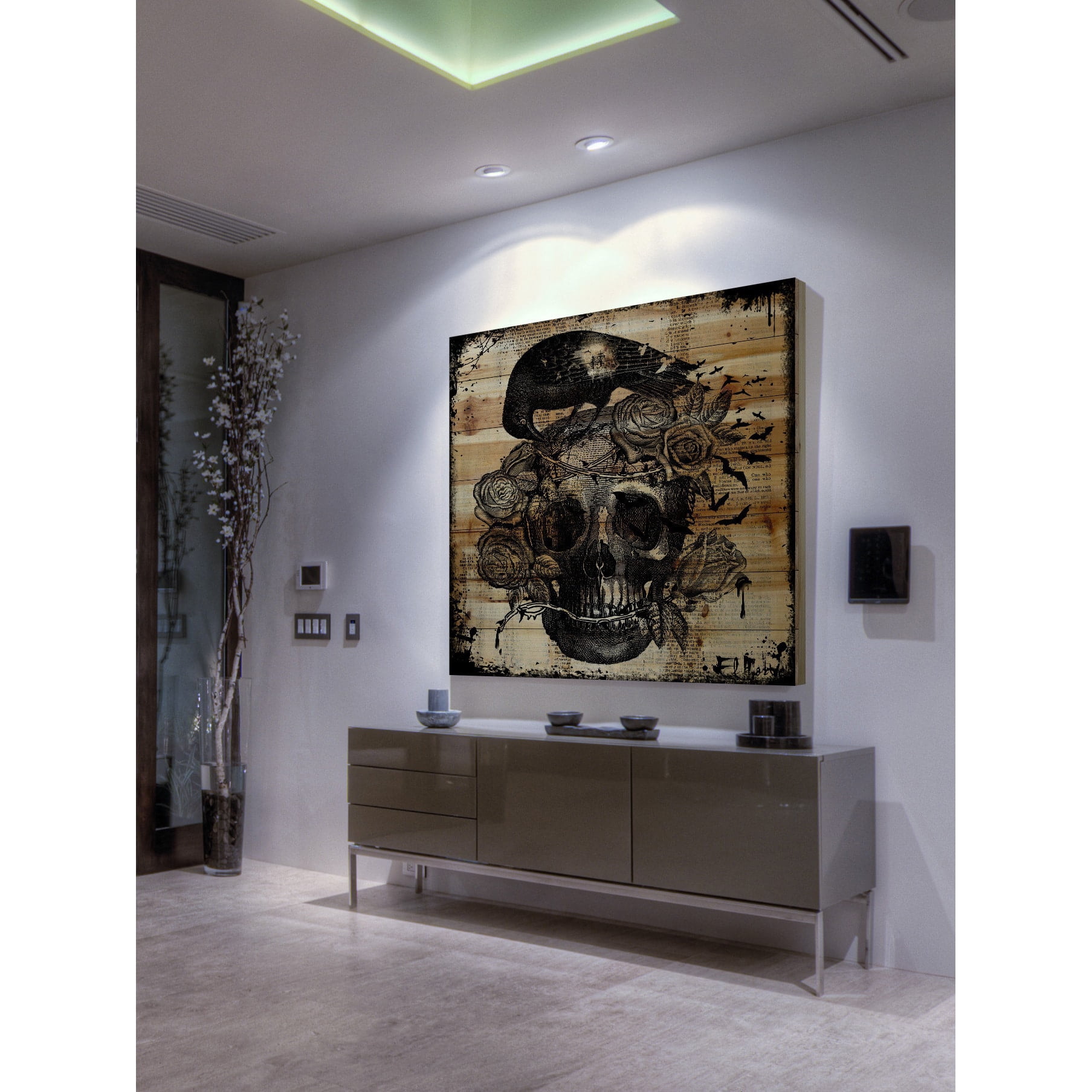 Marmont Hill "To Die For" by Vicki Butler Painting Print on Natural Pine Wood