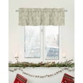 thumbnail image 6 of Valances for Windows, Vintage Sage Green Flowers Plants Rod Pocket Short Window Valance Curtains Holiday Window Treatment for Kitchen Living Room Bathroom, 42"x18", 6 of 7
