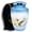 Blue, variant on Nova Niche Aluminum Cremation Urn for Human Ashes, Adult 200 Cu In, Green Hummingbird with Velvet Bag
