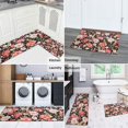 thumbnail image 5 of Pioneer Flower Floral Print Pattern Kitchen Rugs Sets Of 2,Anti Fatigue Kitchen Mat Rugs Non Slip Washable,Decorative Kitchen Floor Mats for Kitchen,Sink,Laundry,17"x30"+17"x47", 5 of 7