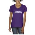 thumbnail image 1 of Artix - Women's T-Shirt V-Neck Short Sleeve, up to Women Size 3XL - Louisville, 1 of 5