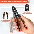 thumbnail image 3 of ValueMax Wire Stripper and Cutters, 10-22 AWG Wire Stripper Tool, 6-inch Flush Cutters with Safety Lock and Curved Bevel Design, Diagonal Side Cutters for Electronics, Jewelry, and Crafts, 3 of 8