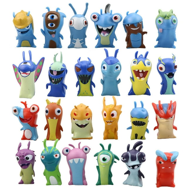 Figura de juguete coleccionable modelo Stat Slugterras, 24 unidades/lote