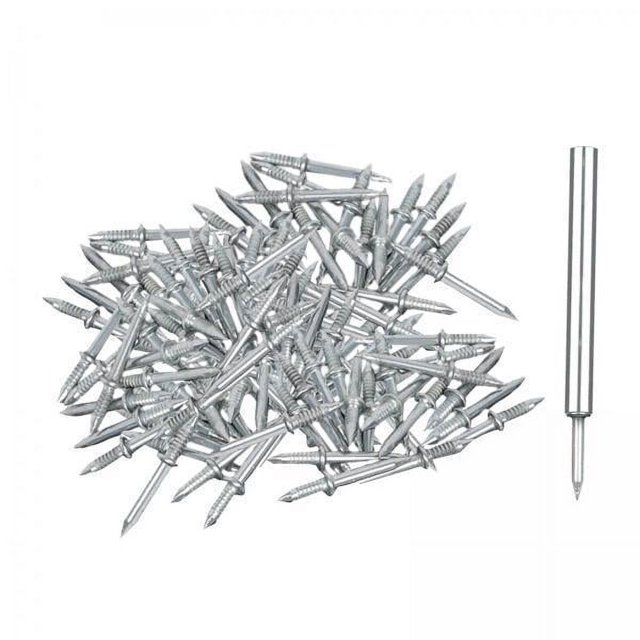 4x Línea de Zócalo Sin Marcas de Clavos, Clavo Sin Costura de Hilo de Zócalo de Doble Cabeza, Línea de Zócalo de Metal Clavos Que No Dejan Marcas para 4 piezas