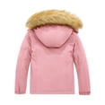 thumbnail image 4 of ZSHOW Girls' Mountain Ski Jacket Soft Fleece Lined Hooded Winter Outerwear Coat(Coral Pink,14-16), 4 of 10
