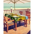 thumbnail image 2 of Hokiten Outdoor Tablecloths with Umbrella Hole & Zipper, Turmeric Sunflowers Rectangle Tablecloth 60x120 Inch, Spring Floral Blue Sky Country Farm Waterproof Table Cloth, Patio/Pool Table Covers, 2 of 7