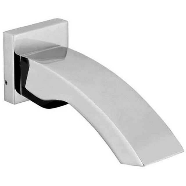 Brushed Nickel Curved Wallmounted Tub Filler Bathroom Spout