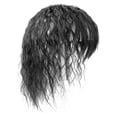 thumbnail image 1 of Replacement Curly Wavy Human Hair Women Hairpiece Toupee Topper Clip Extension, 1 of 5