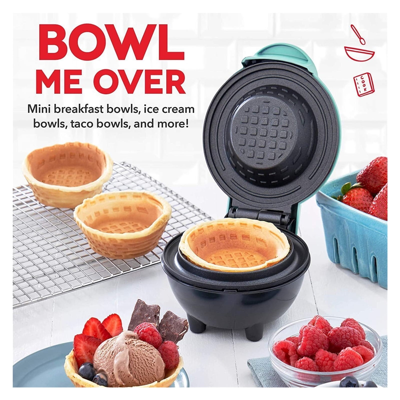 Waffle Bowl Maker, Home Breakfast Machine, Egg Tart Maker, Ice Cream Maker, Egg Roll Maker