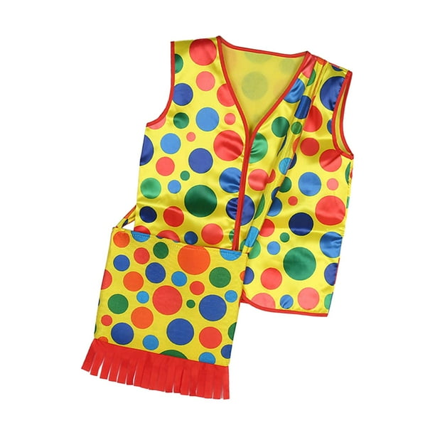 Chaleco de Bolsa de Traje de Chaleco de disfraz de divertido para Halloween, puesta en escena, accesorios de fiesta de car jinwen Chaleco de payaso