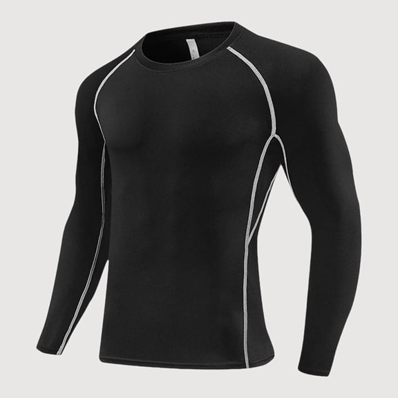 Krdevn Boys Long Sleeve Compression Athletic Top for Running and Workout (Little Boys, Big Boys),9-10 Years