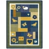Joy Carpets Baby Love Bold 7 ft.8 in. x 10 ft.9 in. WearOn Nylon Machine Tufted- Cut Pile Just for Kids Rug
