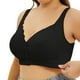 thumbnail image 2 of Sujetador con hebilla frontal y bordes de encaje para mujer - Sin costuras, sin aros, ajustable - Adecuado para yoga, dormir, copas grandes, todas las estaciones, 2 of 5