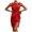 Red_BpcZ, variant on Wedding Guest Dresses for Women Sleeveless Boat Neck Elegant Bow Formal Dresses Size L