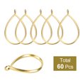 thumbnail image 3 of Uxcell 60Pcs Péndulos de Aleación con Bisel Abierto, Péndulo Hueco de Marco Geométrico con Marco Trasero Abierto, Tono Dorado, 3 of 6