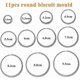 thumbnail image 2 of 11pcs Stainless Steel Cookie Cutters Round Pastry Cookie Cutters, Kitchen Cookie, 2 of 4