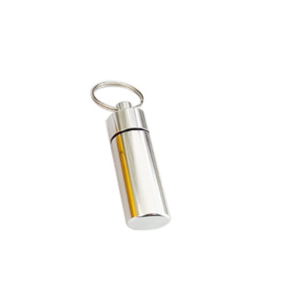 Moyic Botella tapón para los oídos aleación de aluminio buen soporte de sellado jarrón pequeño medicina hogar para viajes en casa calle al aire Almacenamiento y organización del hogar Moyic HA077999-00
