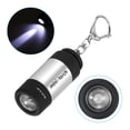 thumbnail image 3 of Uxcell 2.1" Mini Rechargeable LED Keychain Flashlight USB Charging Silver, 3 of 6