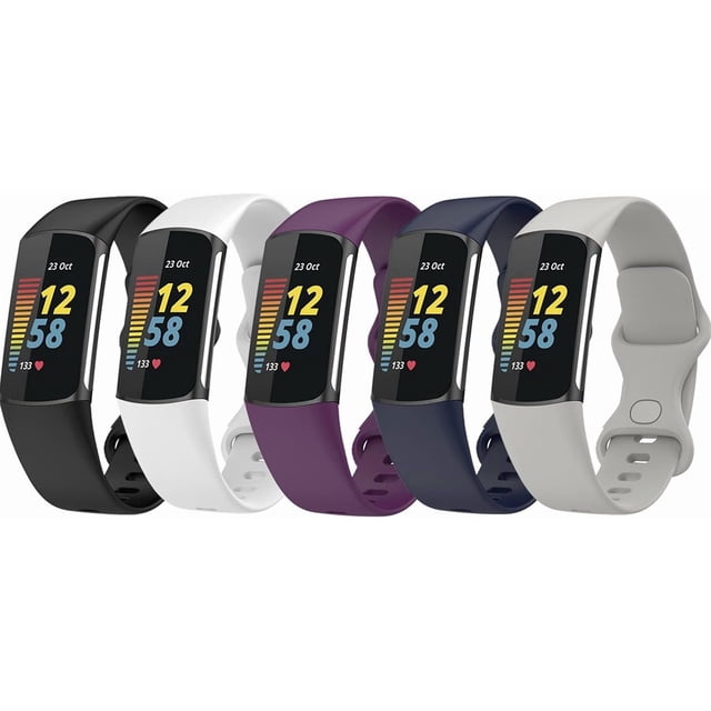 MYKOMI Bands Compatible with Fitbit Charge 5 & Charge 6 Replacement Wristbands for Women Men Small Large