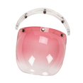 thumbnail image 2 of Visera repuesto para cascos, accesorios transparentes, fácil instalar, cubierta facial para cascos, lente para entusiastas las motocicletas. Rosa, 2 of 8