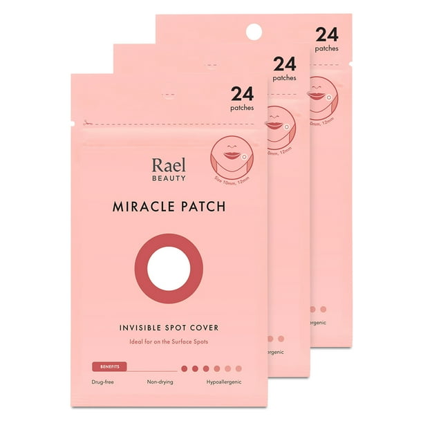 Rael Beauty Miracle Patch Invisible Acne Pimple Treatment, Spot Cover