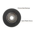 thumbnail image 4 of U Tipo Ranura Polea Nailon Revestido Rulo Rodamiento 5x25x13mm U Ranura Guía Rueda para Puertas Ventana o Conducción Mecánico Equipo, Negro, 4 of 5