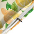 thumbnail image 4 of HAHDAXIA Orange Fruit Pattern Bedding Solid Comforter Set for All Seasons,3 Pieces(1 Comforter+2 Pillowcases),Soft Microfiber Bedding Set Queen(90"x90"), 4 of 7