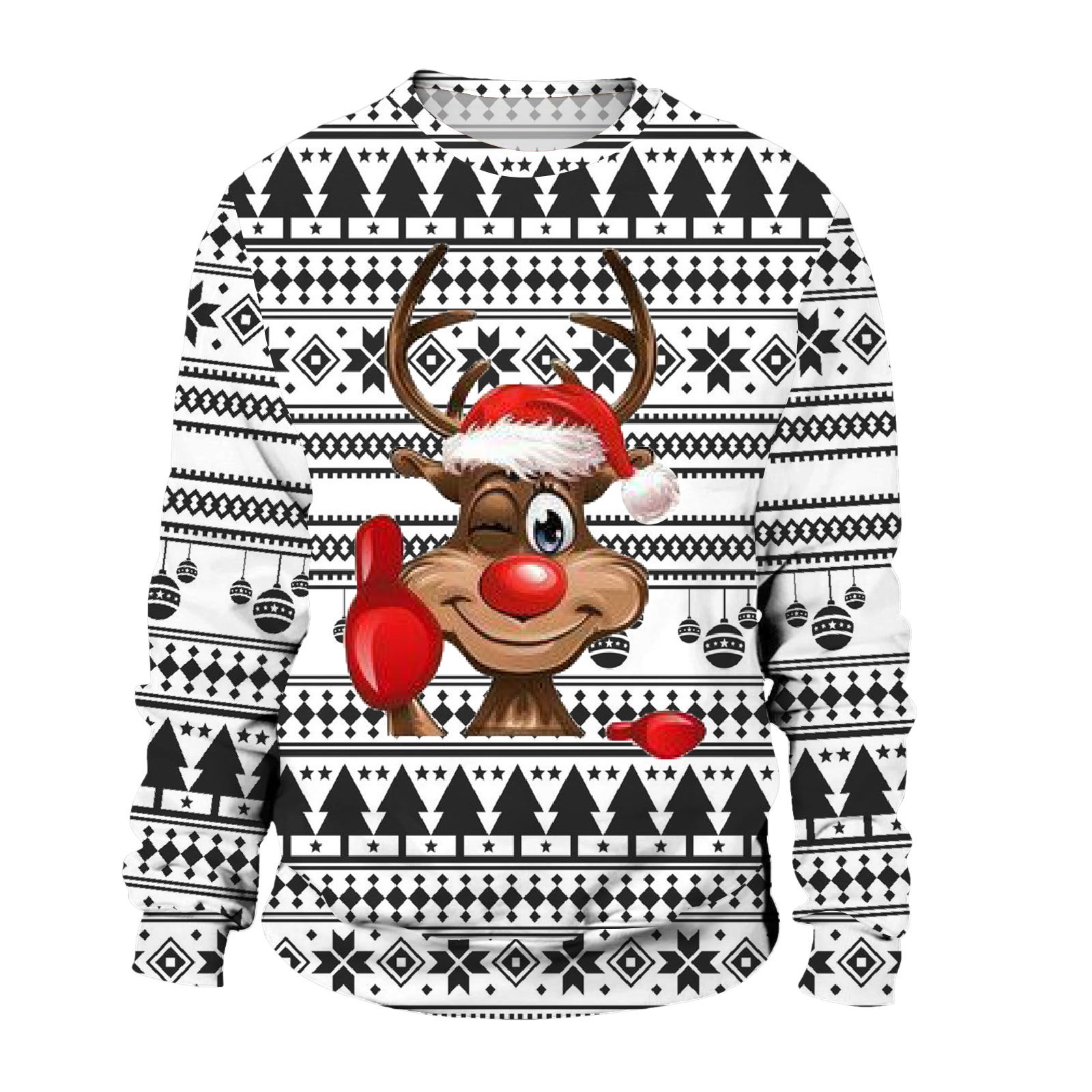 Pull De Noël 'Ugly' Rigolo Homme/femme - Sweat-shirt Hiver Décontracté - Taille S-4XL