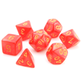 thumbnail image 1 of Poly RPG 7-Dice Set: Red Swirl with Gold, 1 of 1