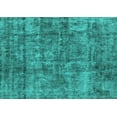 thumbnail image 1 of Ahgly Company Machine Washable Indoor Rectangle Oriental Turquoise Blue Industrial Area Rugs, 5' x 8', 1 of 4