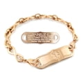 thumbnail image 1 of MedicEngraved Rose Gold Stainless Steel Custom Medical Alert Bracelet - 6mm Infinity Link, 1 of 7