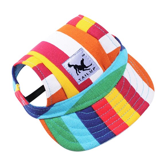 TAILUP Small Pet Summer Canvas Cap Dog Baseball Visor Hat Puppy Outdoor Pet Cap