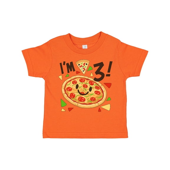 Inktastic I'm Three Pizza Birthday Party Boys or Girls Toddler T-Shirt