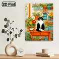 thumbnail image 4 of 500 pieces of vertical paper jigsaw puzzle -温馨花房猫咪， size 15*20.5 inches., 4 of 10