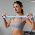 thumbnail image 2 of Resistance Band with Handle | Non-Slip Adjustable Portable Strap Equipment,Pull Rope for Shoulder,for Women Shoulder Back Yoga Workout Exercise Home House Office Gym, 2 of 9