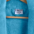 thumbnail image 4 of BC BARE COTTON Kids Microfiber Fleece Hooded Robe - Girls - Turquoise - Medium, 4 of 5