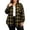 Yellow, variant on ClodeEU Women's Plus Size Plaid Button Down Shirt,Long Sleeve Collared Casual Oversized Shacket ,Women's L-XXXXXL