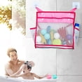 thumbnail image 1 of YAOMOBB Mesh Bath Toy Bag Baby Bath Toy Organizer Multiple Pockets Easy Hanging for Toys Shampoo, 1 of 7