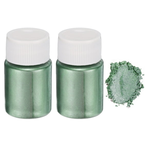 Uxcell 2pcs 30g/1oz Mica Powder for Epoxy Resin Kit Casting Resin, Pine Needle Green