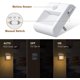 thumbnail image 2 of BRILLAR Juego de 2 luces nocturnas LED con sensor de movimiento, luz nocturna regulable y enchufable para habitación de bebé, armario, sala de estar, blanco natural 3500K, 2 of 5