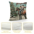 thumbnail image 4 of YINGXI  Western Christmas Pillow Covers, Western Cowboy Christmas Pillows Decorative Throw Pillows, Western Vintage Christmas Pillow Cases, Western Outdoor Christmas Pillow Covers 22x22in, 4 of 5