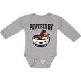 thumbnail image 3 of Inktastic Powered By Ramen Cute Noodles Boys or Girls Long Sleeve Baby Bodysuit, 3 of 5