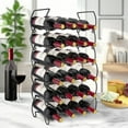 thumbnail image 3 of Sorbus 3-Tier Stackable Wine Rack - Classic Style Wine Racks for Bottles - Perfect for Bar, Wine Cellar, Basement, Cabinet, Pantry - Holds 12 Bottles, Metal (Black), 3 of 7